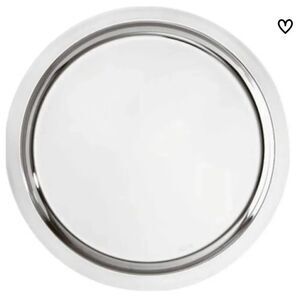 Genuine Sambonet Italy SBT Silver Tone Stainless Steel Round Serving Tray 13 3/4